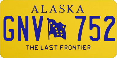 AK license plate GNV752