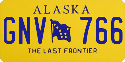 AK license plate GNV766