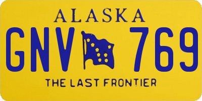 AK license plate GNV769