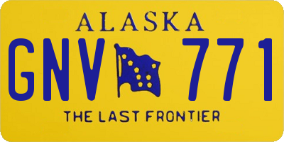 AK license plate GNV771