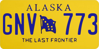 AK license plate GNV773