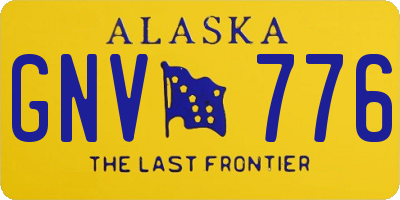 AK license plate GNV776