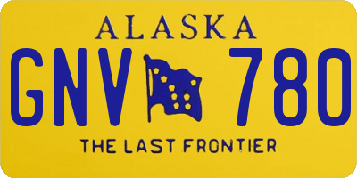 AK license plate GNV780