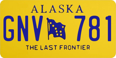 AK license plate GNV781