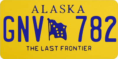 AK license plate GNV782
