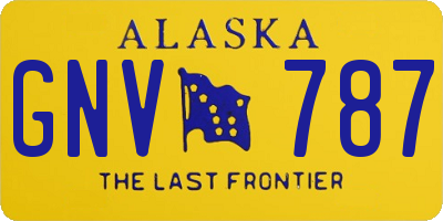 AK license plate GNV787