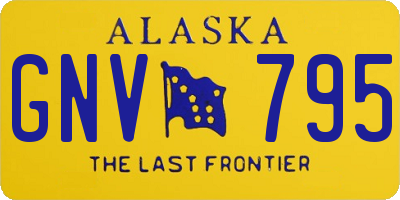 AK license plate GNV795