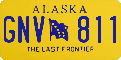 AK license plate GNV811