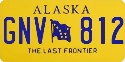 AK license plate GNV812