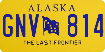 AK license plate GNV814
