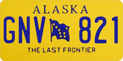 AK license plate GNV821