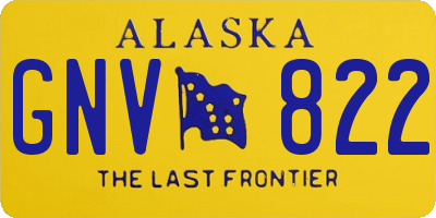 AK license plate GNV822