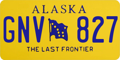 AK license plate GNV827