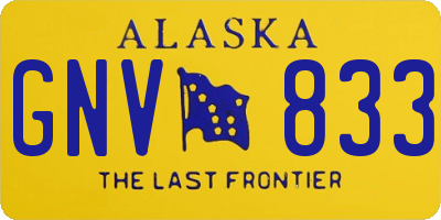 AK license plate GNV833