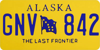 AK license plate GNV842