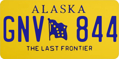 AK license plate GNV844