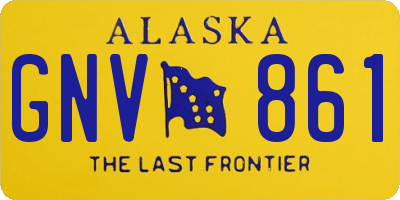 AK license plate GNV861