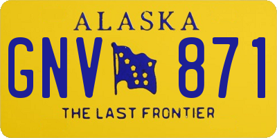 AK license plate GNV871