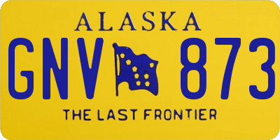 AK license plate GNV873