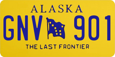 AK license plate GNV901