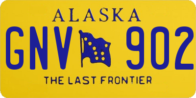 AK license plate GNV902