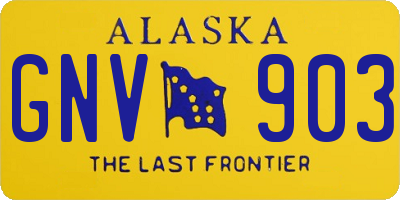 AK license plate GNV903