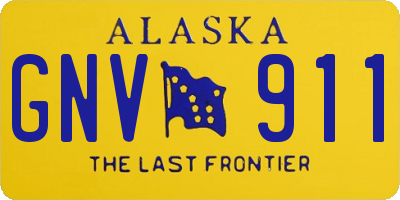 AK license plate GNV911