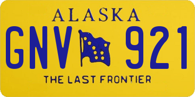 AK license plate GNV921