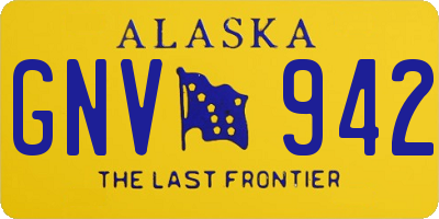 AK license plate GNV942