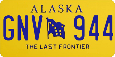 AK license plate GNV944