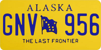 AK license plate GNV956