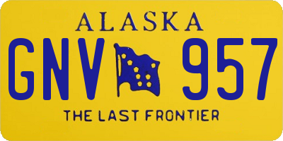 AK license plate GNV957