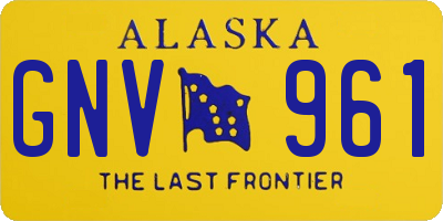 AK license plate GNV961