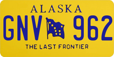 AK license plate GNV962