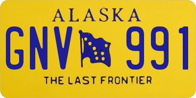 AK license plate GNV991