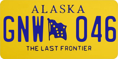 AK license plate GNW046