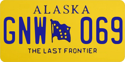 AK license plate GNW069