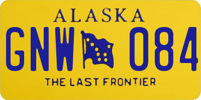 AK license plate GNW084