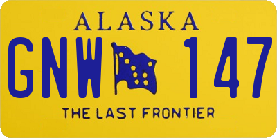 AK license plate GNW147