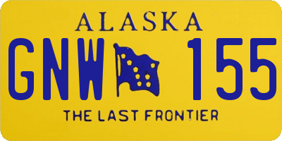 AK license plate GNW155