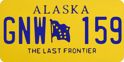 AK license plate GNW159