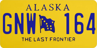 AK license plate GNW164