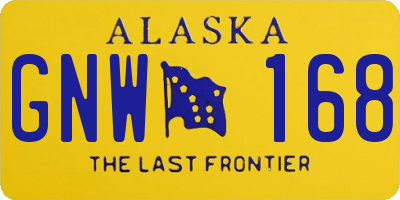 AK license plate GNW168