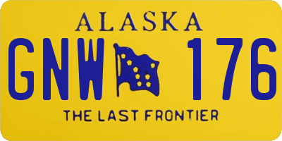 AK license plate GNW176