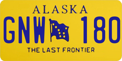 AK license plate GNW180