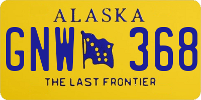 AK license plate GNW368