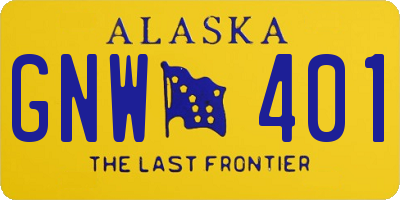 AK license plate GNW401