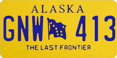 AK license plate GNW413