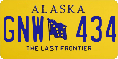 AK license plate GNW434