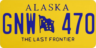 AK license plate GNW470